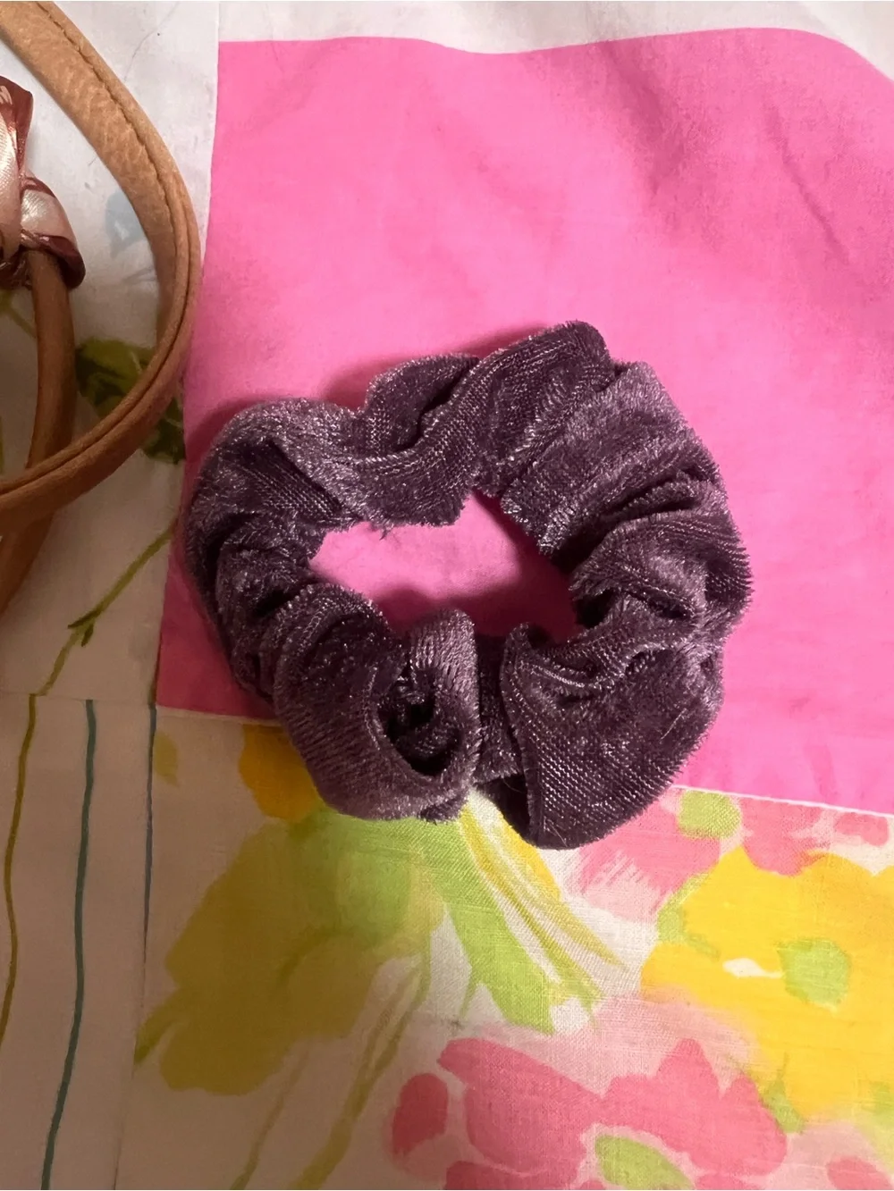 Velvet and Satin Hair Scrunchie Set - Mixed Colors
